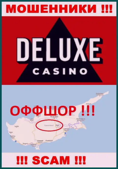 Deluxe-Casino Com - это обманная компания, пустившая корни в оффшоре на территории Кипр