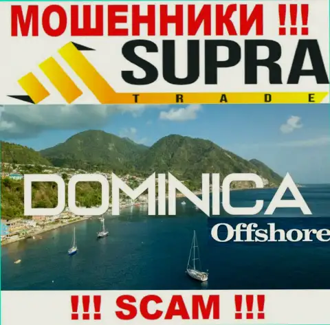 Организация Супра Трейд ворует денежные активы наивных людей, зарегистрировавшись в оффшоре - Dominica