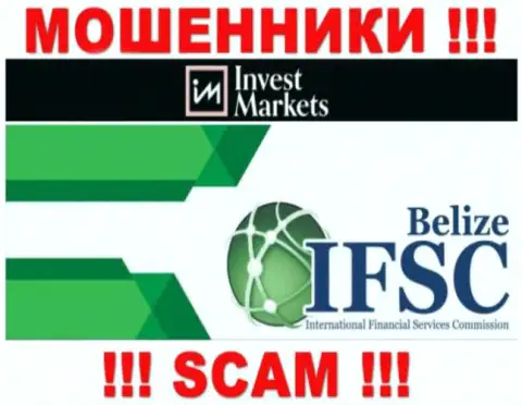 Invest Markets безнаказанно прикарманивает финансовые средства людей, так как его прикрывает мошенник - IFSC