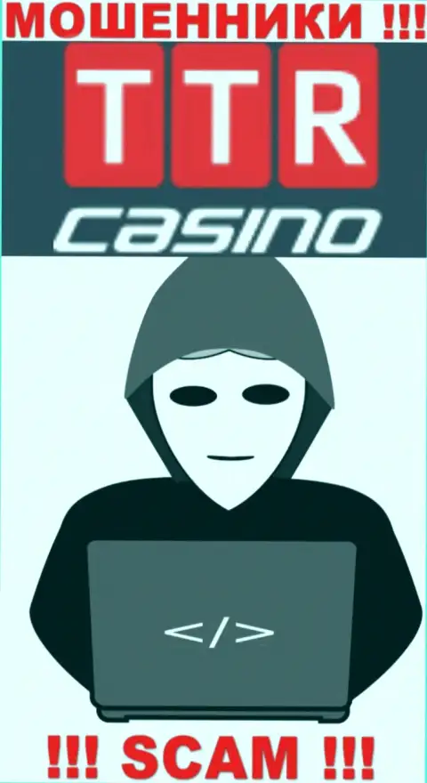 Перейдя на ресурс мошенников TTR Casino мы обнаружили отсутствие инфы об их непосредственном руководстве