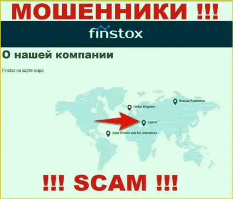 Finstox LTD - это internet-мошенники, их адрес регистрации на территории Cyprus