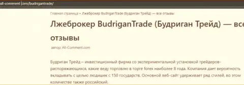 Автор обзора мошеннических деяний говорит, что работая с организацией Budrigan Ltd, Вы легко можете утратить денежные активы