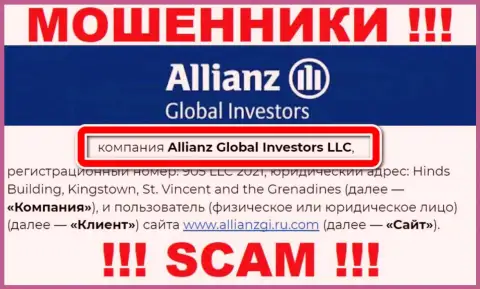 Компания АлльянсГлобал Инвесторс находится под руководством компании Allianz Global Investors LLC