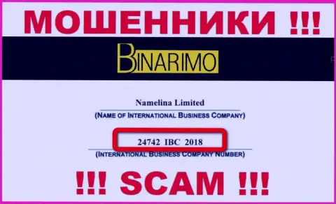 Будьте очень внимательны !!! Namelina Limited жульничают !!! Регистрационный номер указанной компании - 24742 IBC 2018