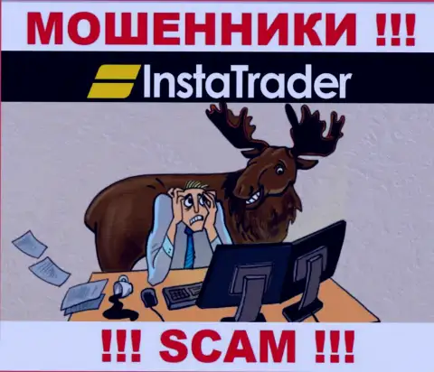 InstaTrader - это интернет мошенники ! Не нужно вестись на призывы дополнительных вливаний