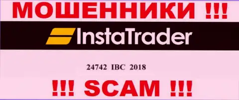 Не имейте дело с организацией InstaTrader, рег. номер (24742 IBC 2018) не причина доверять денежные средства