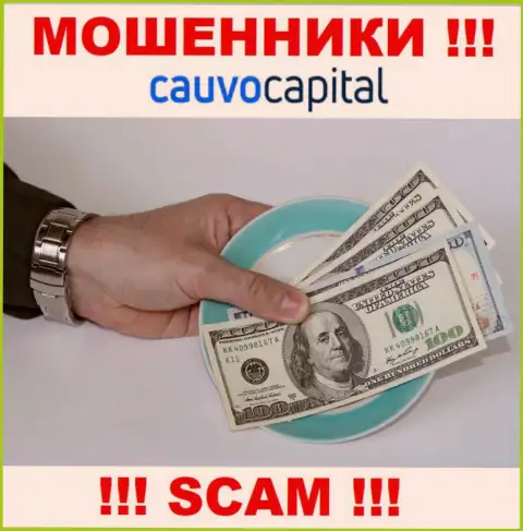 В ДЦ CauvoCapital Com выманивают у наивных игроков денежные средства на погашение комиссионных платежей - это РАЗВОДИЛЫ