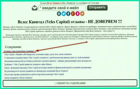 ИК Велес Капитал можно увидеть в зеркале veles-kapital.com (официальный web-сервис)